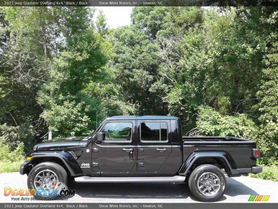 2021 Jeep Gladiator Overland 4x4 Black / Black Photo #1