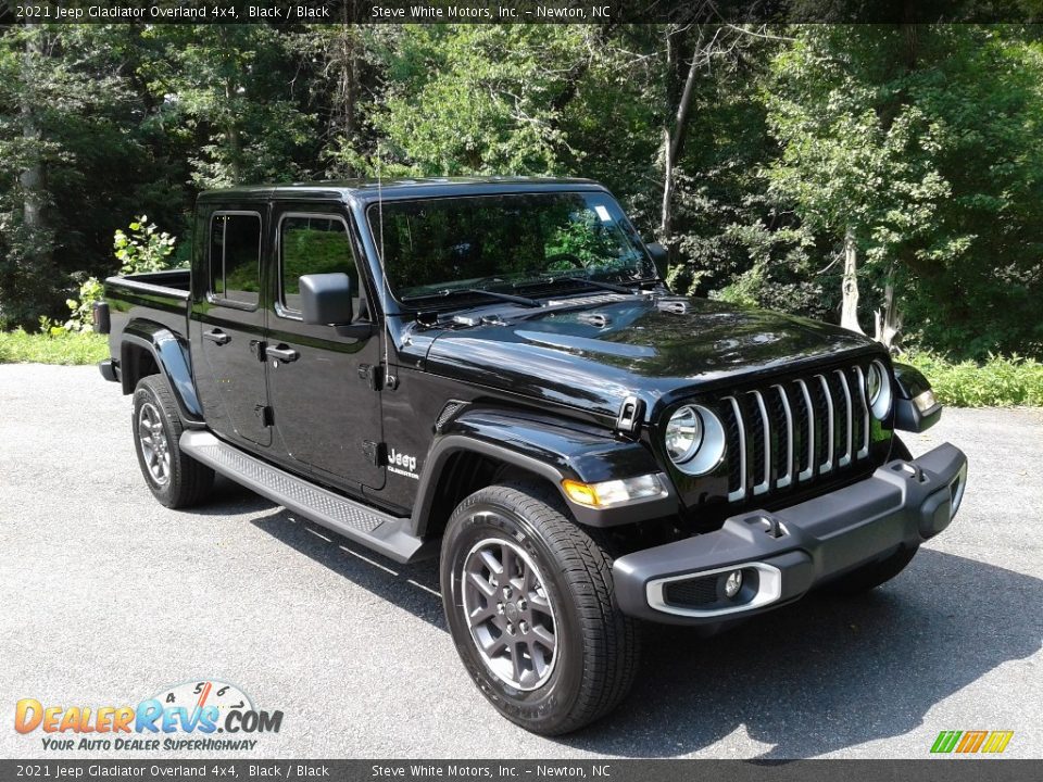 2021 Jeep Gladiator Overland 4x4 Black / Black Photo #4