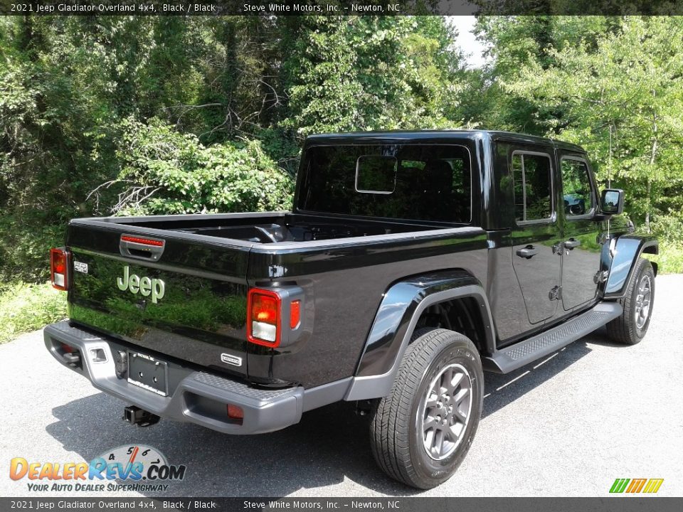 2021 Jeep Gladiator Overland 4x4 Black / Black Photo #6