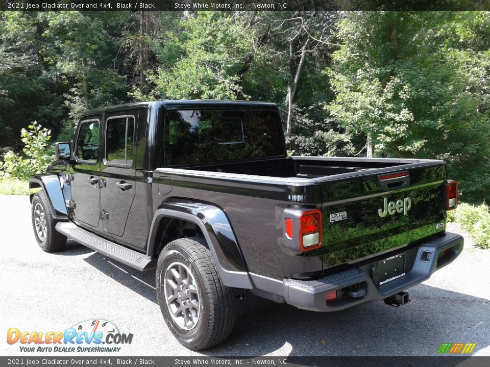 2021 Jeep Gladiator Overland 4x4 Black / Black Photo #9