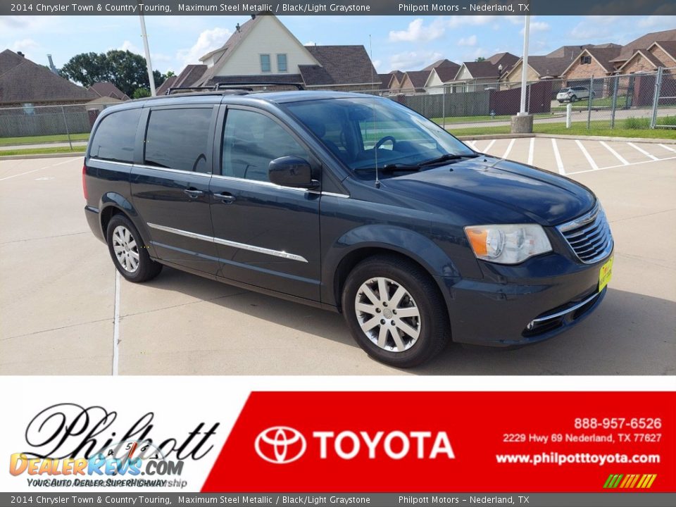2014 Chrysler Town & Country Touring Maximum Steel Metallic / Black/Light Graystone Photo #1