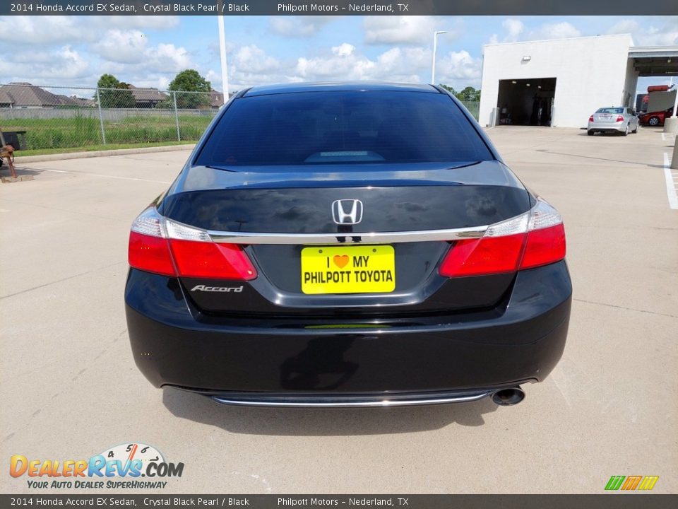 2014 Honda Accord EX Sedan Crystal Black Pearl / Black Photo #6