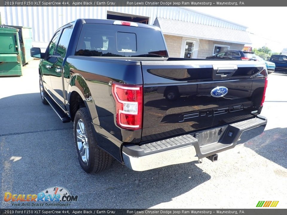 2019 Ford F150 XLT SuperCrew 4x4 Agate Black / Earth Gray Photo #3