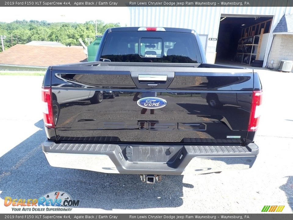 2019 Ford F150 XLT SuperCrew 4x4 Agate Black / Earth Gray Photo #4