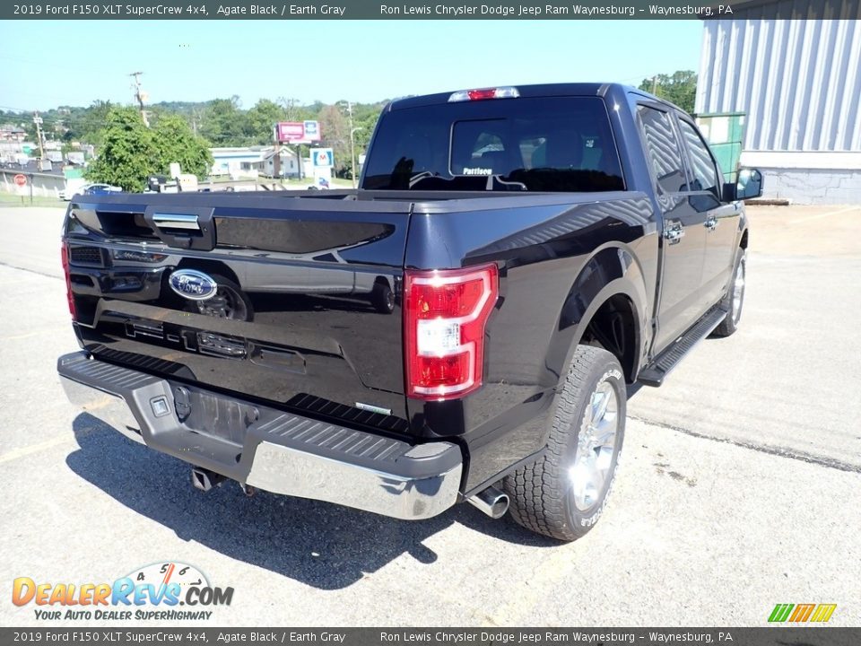 2019 Ford F150 XLT SuperCrew 4x4 Agate Black / Earth Gray Photo #5