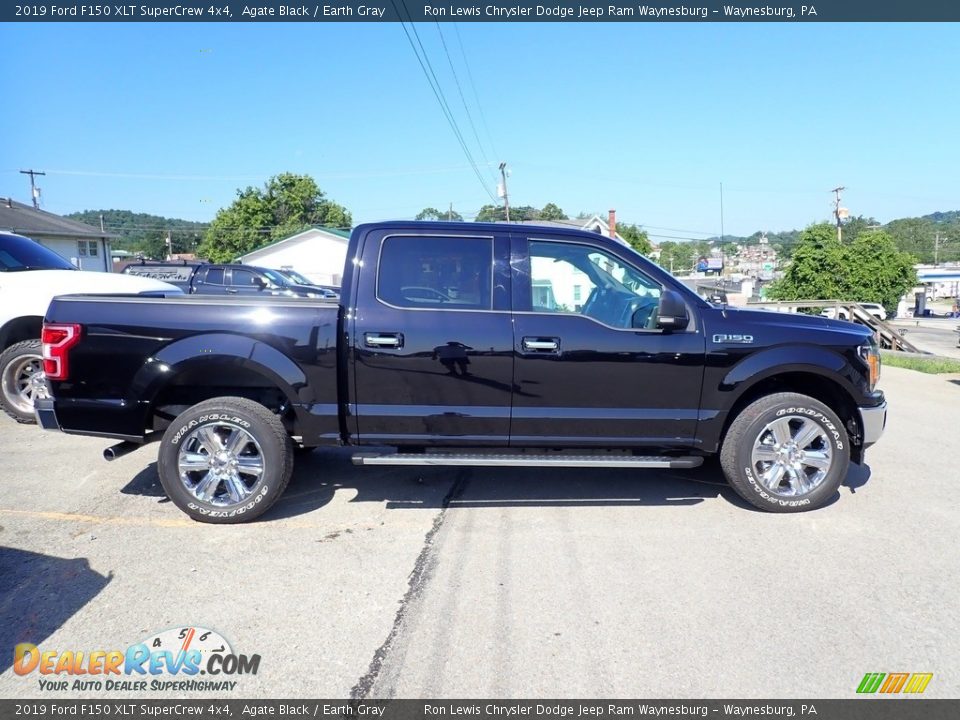 2019 Ford F150 XLT SuperCrew 4x4 Agate Black / Earth Gray Photo #6