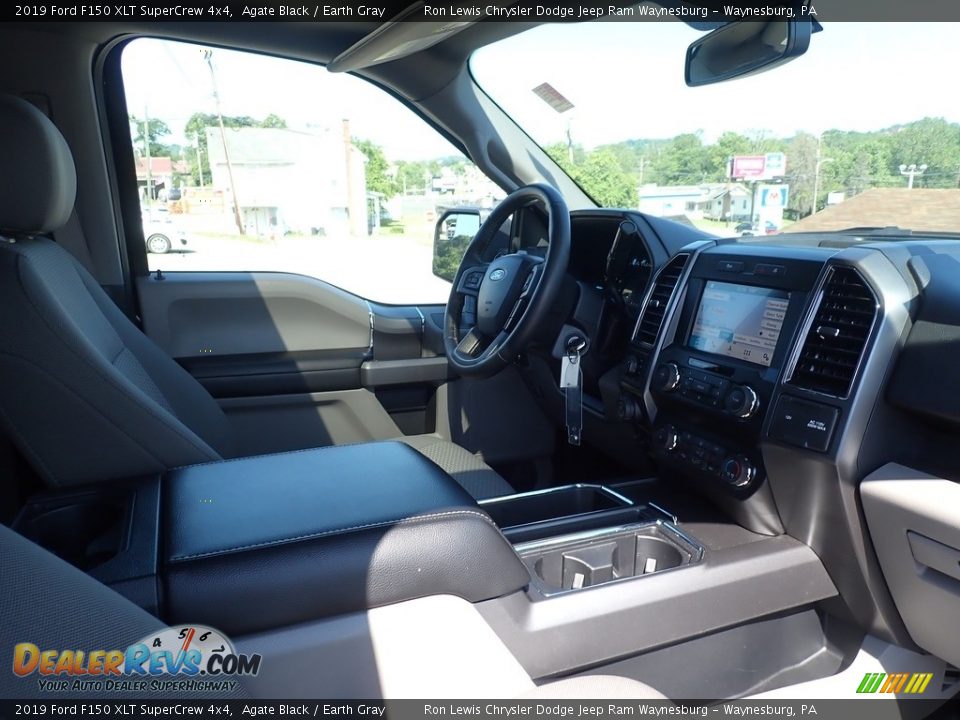 2019 Ford F150 XLT SuperCrew 4x4 Agate Black / Earth Gray Photo #10