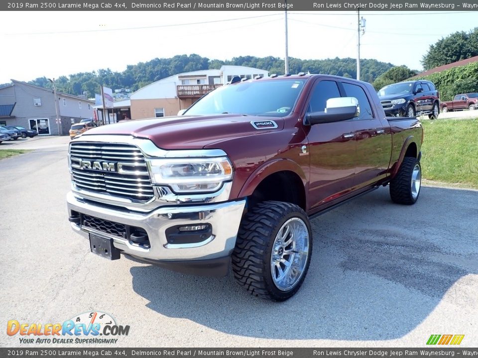 2019 Ram 2500 Laramie Mega Cab 4x4 Delmonico Red Pearl / Mountain Brown/Light Frost Beige Photo #1