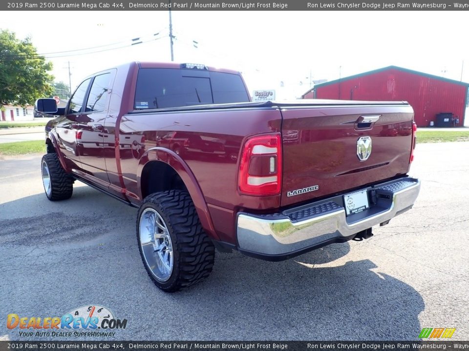 2019 Ram 2500 Laramie Mega Cab 4x4 Delmonico Red Pearl / Mountain Brown/Light Frost Beige Photo #4