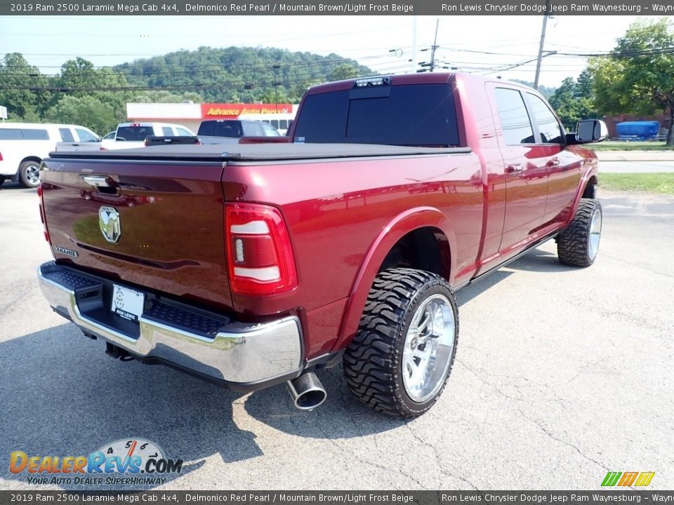 2019 Ram 2500 Laramie Mega Cab 4x4 Delmonico Red Pearl / Mountain Brown/Light Frost Beige Photo #6