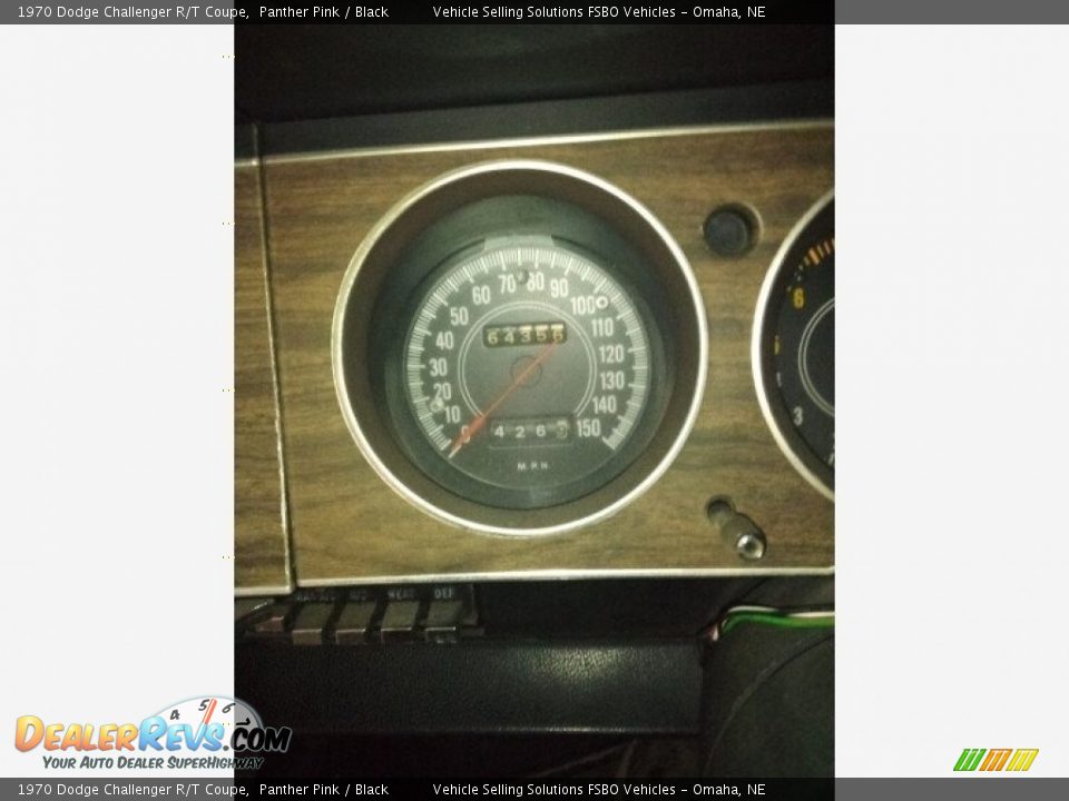 1970 Dodge Challenger R/T Coupe Gauges Photo #5