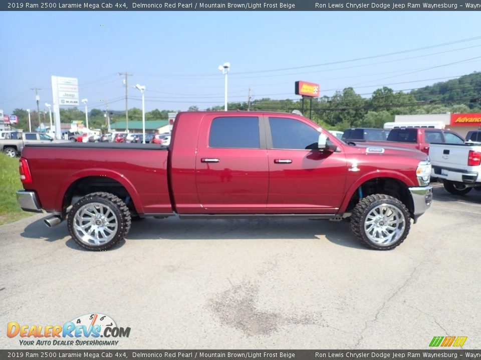 2019 Ram 2500 Laramie Mega Cab 4x4 Delmonico Red Pearl / Mountain Brown/Light Frost Beige Photo #7