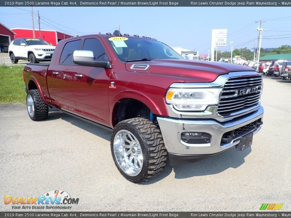 2019 Ram 2500 Laramie Mega Cab 4x4 Delmonico Red Pearl / Mountain Brown/Light Frost Beige Photo #8