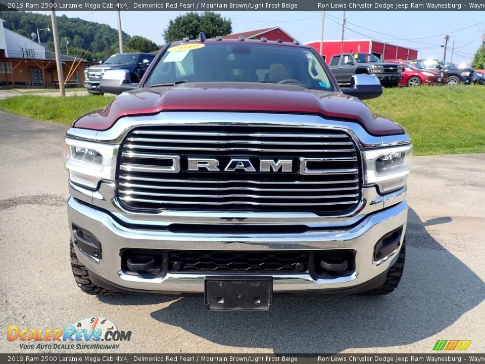 2019 Ram 2500 Laramie Mega Cab 4x4 Delmonico Red Pearl / Mountain Brown/Light Frost Beige Photo #9