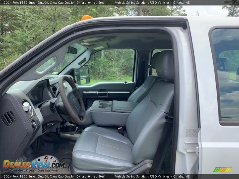 Front Seat of 2014 Ford F350 Super Duty XL Crew Cab Dually Photo #3