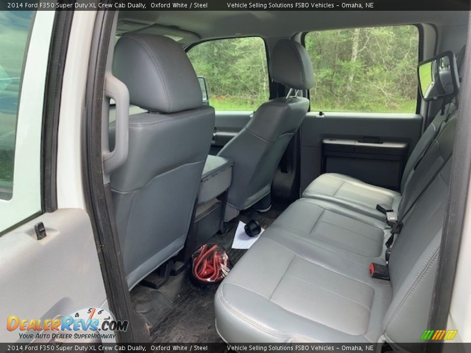 Rear Seat of 2014 Ford F350 Super Duty XL Crew Cab Dually Photo #13