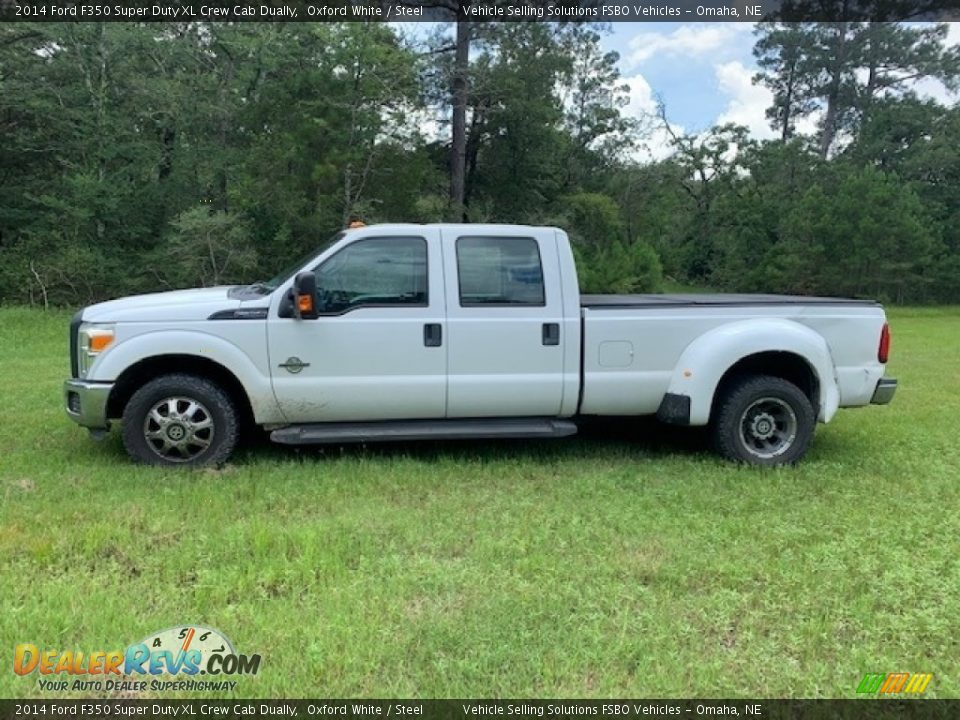 2014 Ford F350 Super Duty XL Crew Cab Dually Oxford White / Steel Photo #24