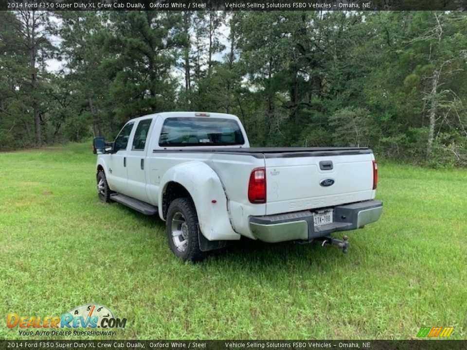 2014 Ford F350 Super Duty XL Crew Cab Dually Oxford White / Steel Photo #25