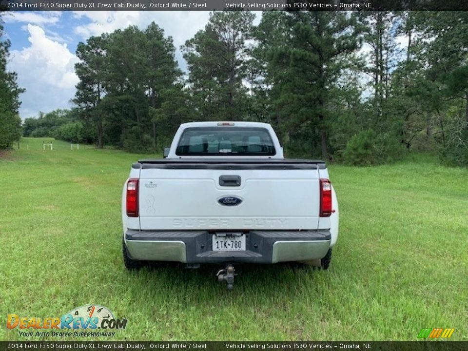 2014 Ford F350 Super Duty XL Crew Cab Dually Oxford White / Steel Photo #26