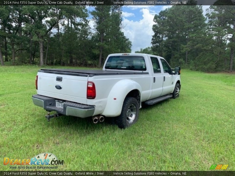 2014 Ford F350 Super Duty XL Crew Cab Dually Oxford White / Steel Photo #27