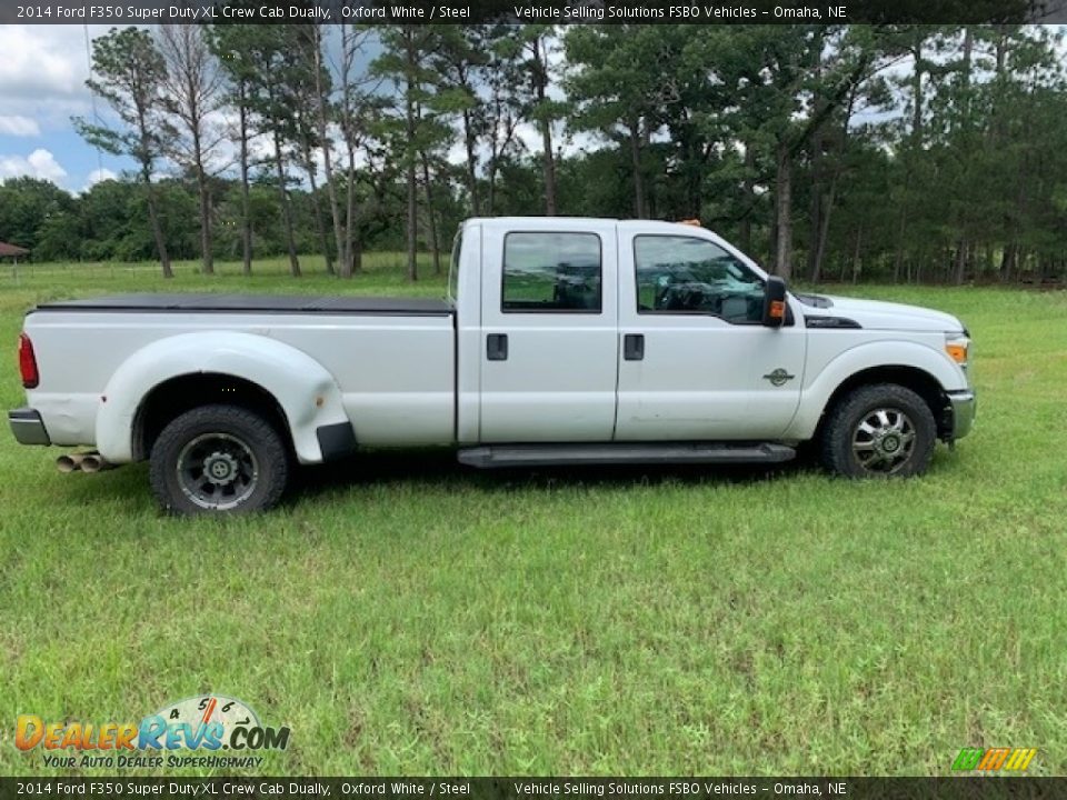 2014 Ford F350 Super Duty XL Crew Cab Dually Oxford White / Steel Photo #28