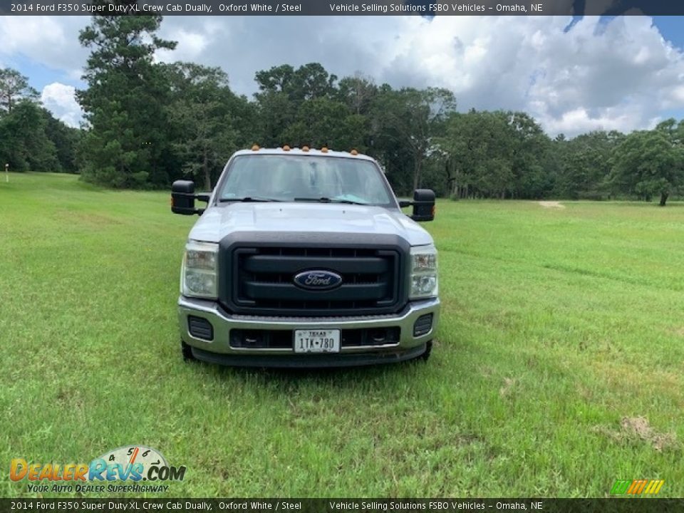 2014 Ford F350 Super Duty XL Crew Cab Dually Oxford White / Steel Photo #30