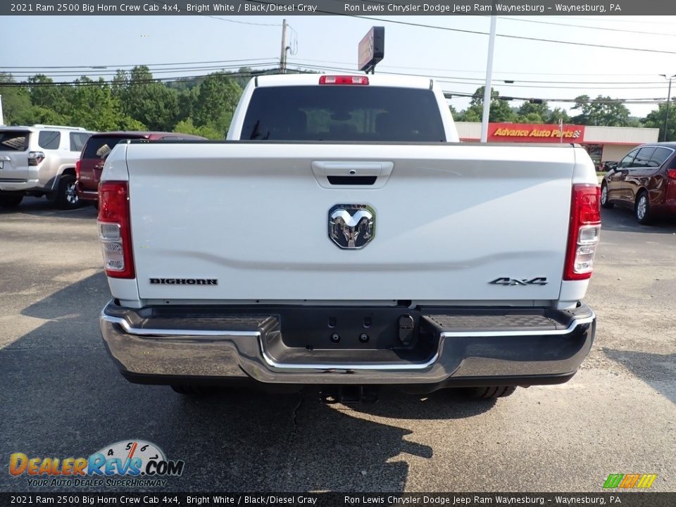 2021 Ram 2500 Big Horn Crew Cab 4x4 Bright White / Black/Diesel Gray Photo #4