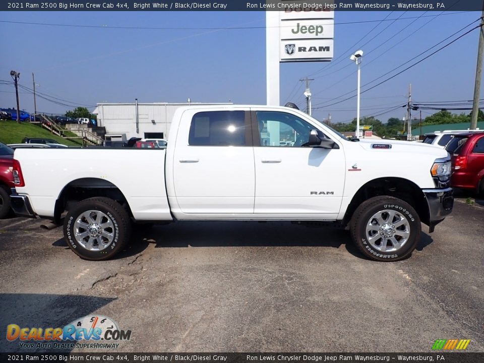 2021 Ram 2500 Big Horn Crew Cab 4x4 Bright White / Black/Diesel Gray Photo #6