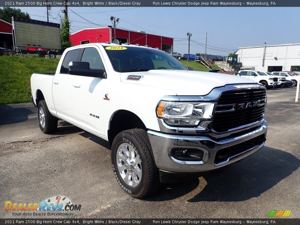 2021 Ram 2500 Big Horn Crew Cab 4x4 Bright White / Black/Diesel Gray Photo #7