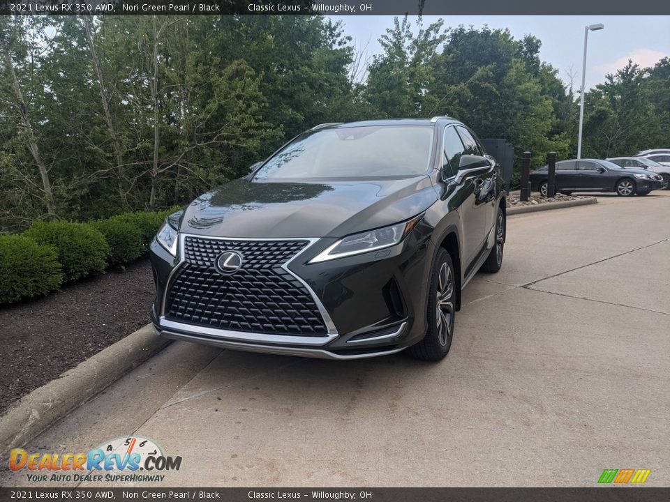 2021 Lexus RX 350 AWD Nori Green Pearl / Black Photo #1