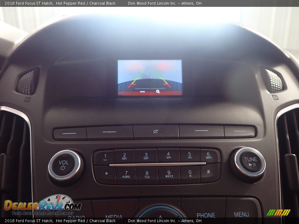 2018 Ford Focus ST Hatch Hot Pepper Red / Charcoal Black Photo #2