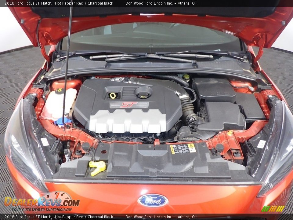 2018 Ford Focus ST Hatch Hot Pepper Red / Charcoal Black Photo #7