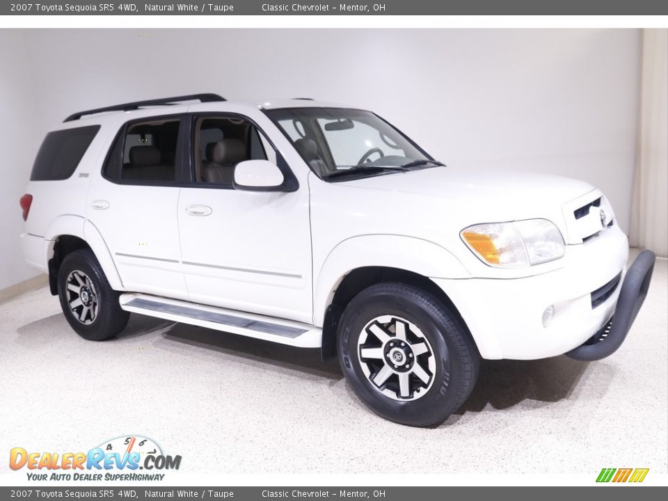 2007 Toyota Sequoia SR5 4WD Natural White / Taupe Photo #1