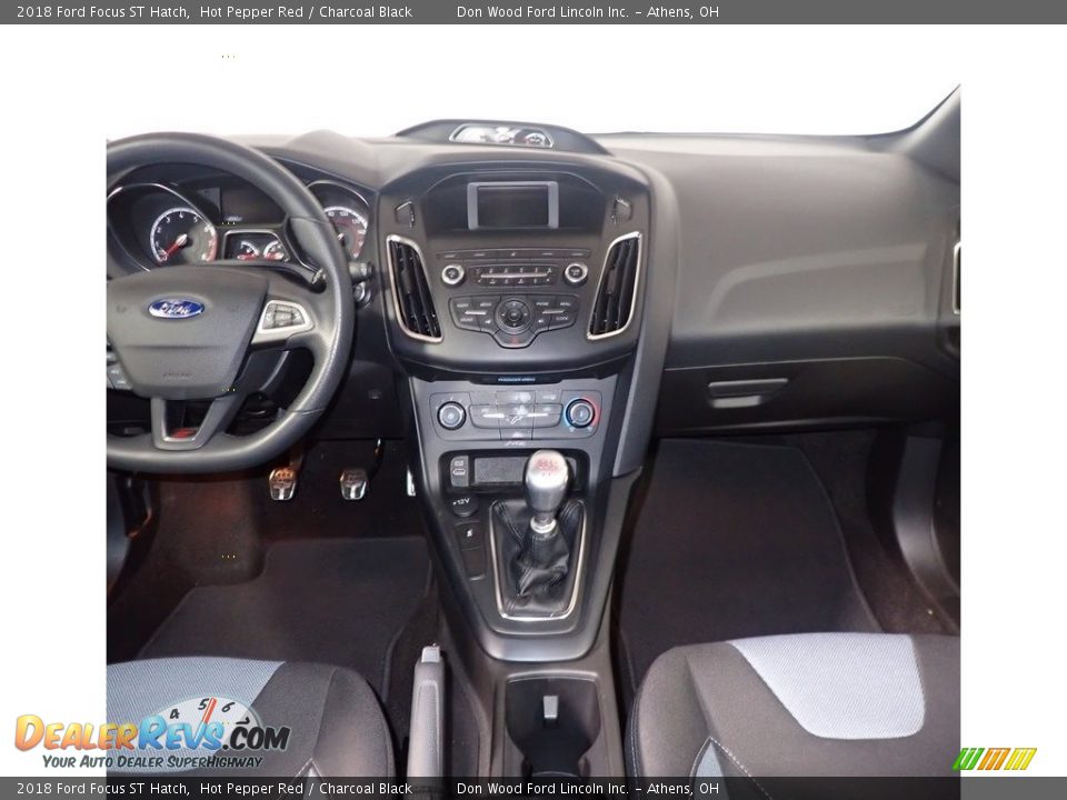 2018 Ford Focus ST Hatch Hot Pepper Red / Charcoal Black Photo #25