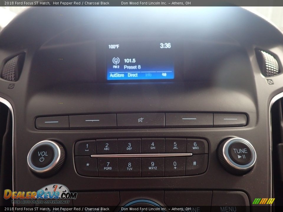 2018 Ford Focus ST Hatch Hot Pepper Red / Charcoal Black Photo #26