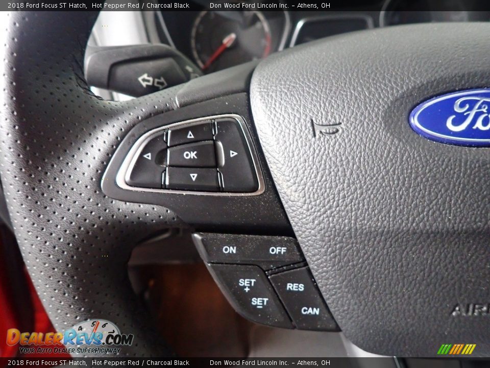 2018 Ford Focus ST Hatch Hot Pepper Red / Charcoal Black Photo #29