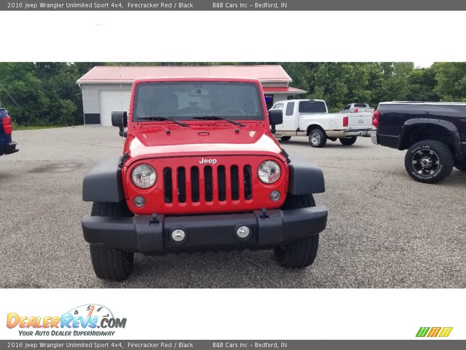 2016 Jeep Wrangler Unlimited Sport 4x4 Firecracker Red / Black Photo #3