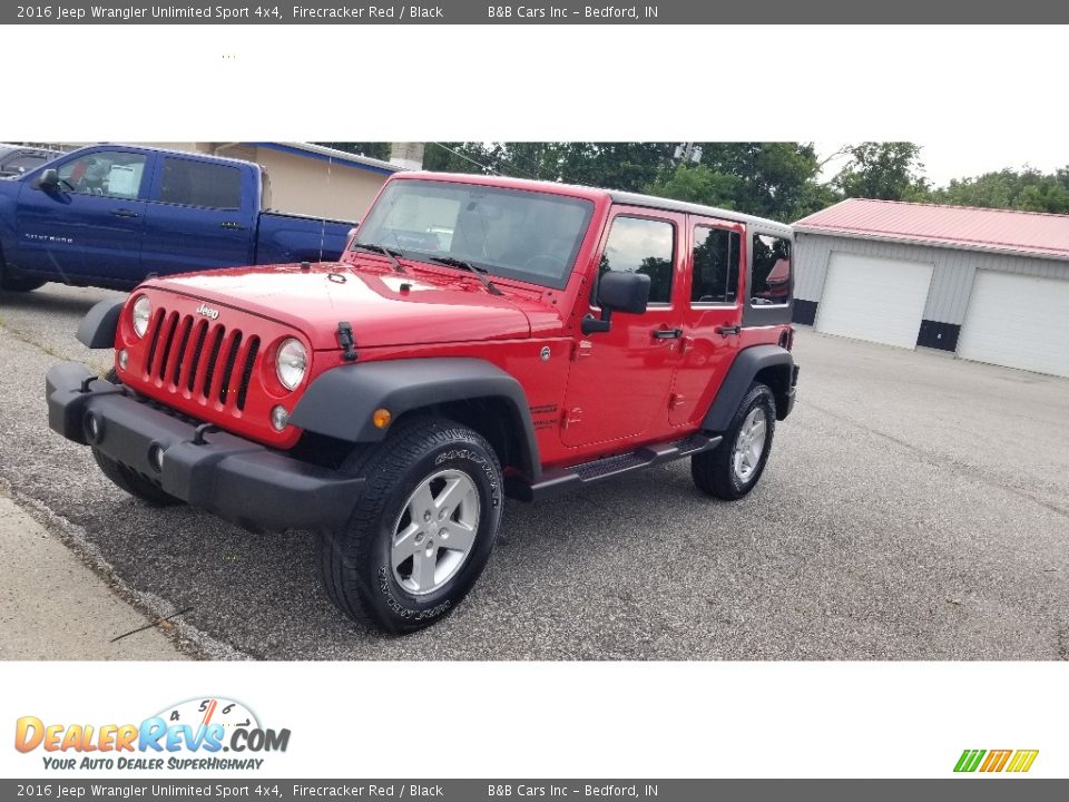 2016 Jeep Wrangler Unlimited Sport 4x4 Firecracker Red / Black Photo #4