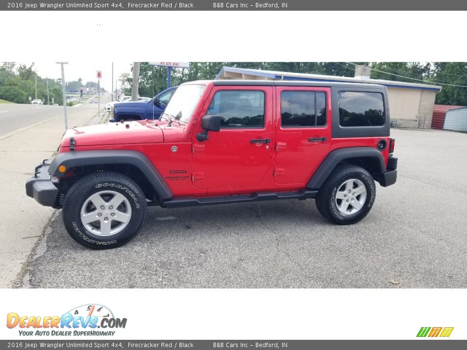 2016 Jeep Wrangler Unlimited Sport 4x4 Firecracker Red / Black Photo #5