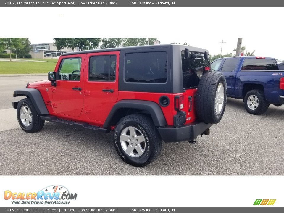 2016 Jeep Wrangler Unlimited Sport 4x4 Firecracker Red / Black Photo #6