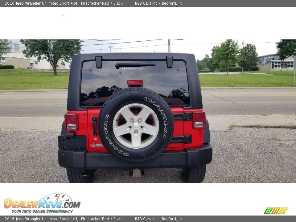 2016 Jeep Wrangler Unlimited Sport 4x4 Firecracker Red / Black Photo #7