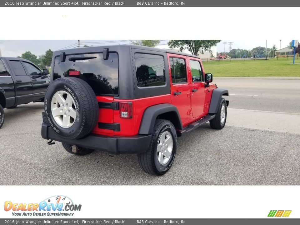 2016 Jeep Wrangler Unlimited Sport 4x4 Firecracker Red / Black Photo #8