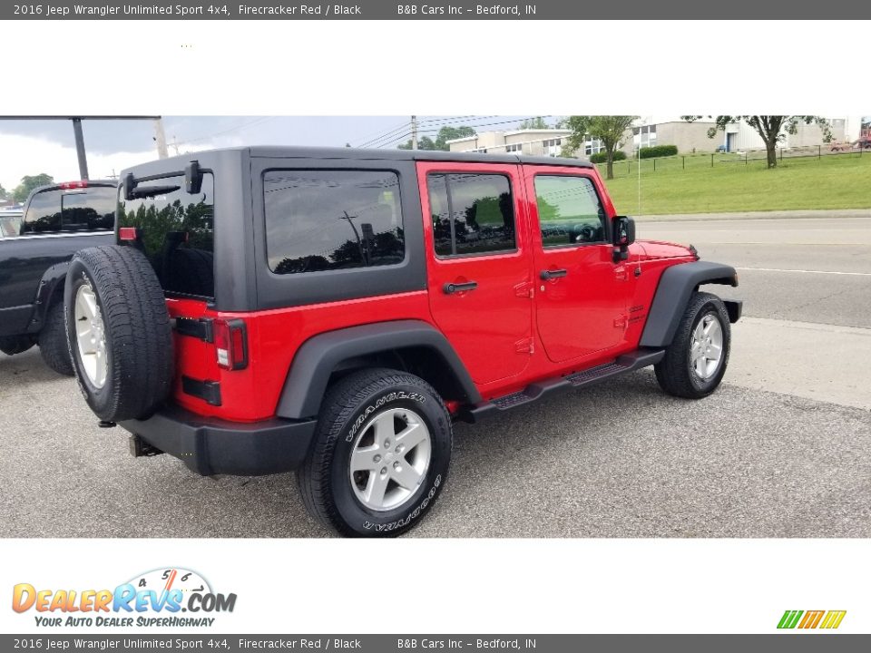 2016 Jeep Wrangler Unlimited Sport 4x4 Firecracker Red / Black Photo #9