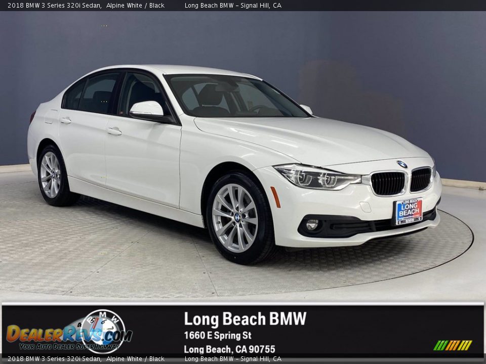 2018 BMW 3 Series 320i Sedan Alpine White / Black Photo #1