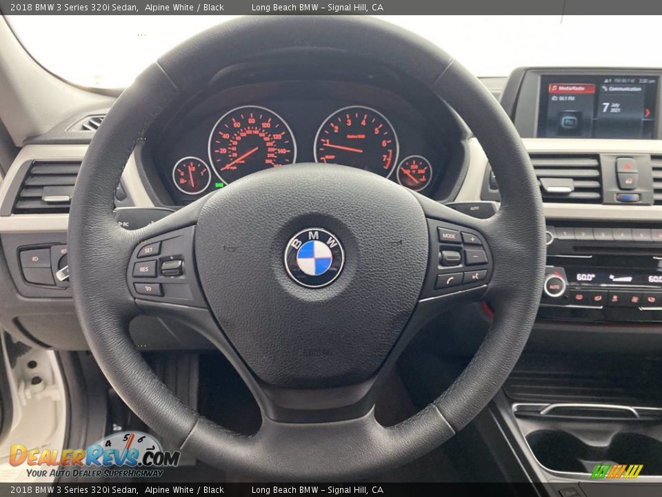 2018 BMW 3 Series 320i Sedan Alpine White / Black Photo #18