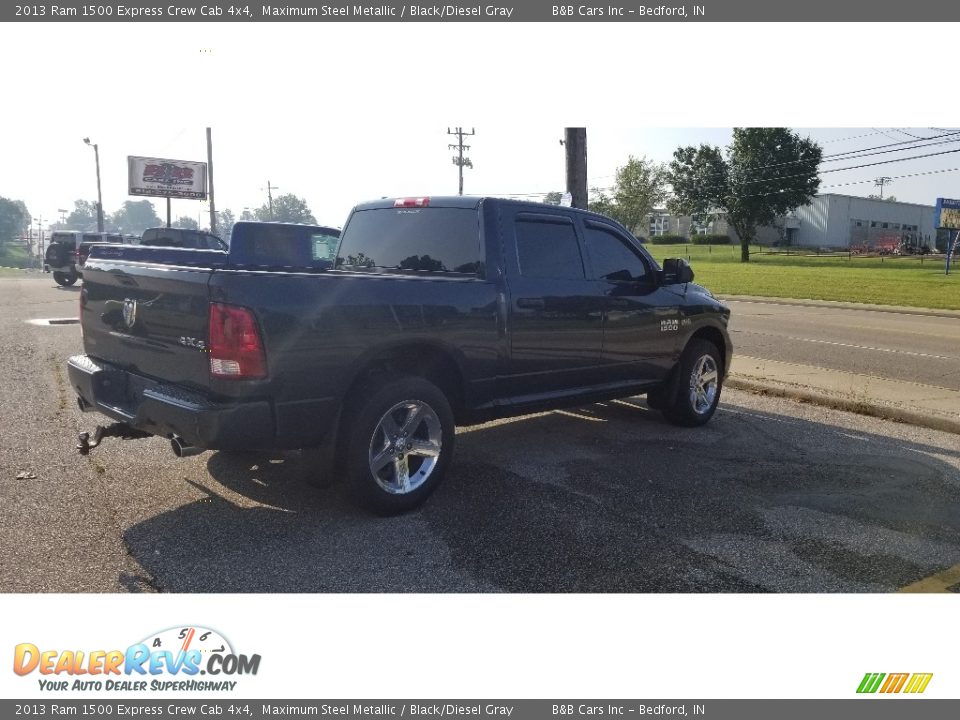 2013 Ram 1500 Express Crew Cab 4x4 Maximum Steel Metallic / Black/Diesel Gray Photo #9