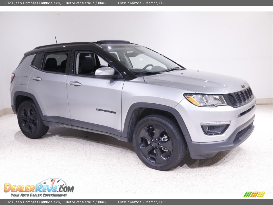 2021 Jeep Compass Latitude 4x4 Billet Silver Metallic / Black Photo #1