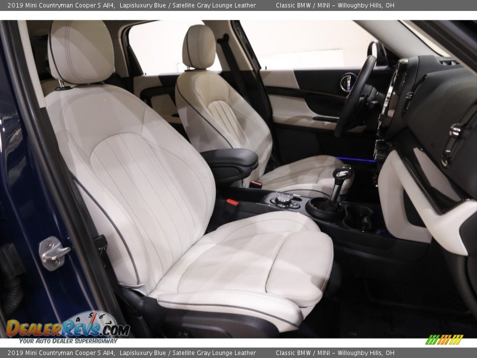 Satellite Gray Lounge Leather Interior - 2019 Mini Countryman Cooper S All4 Photo #15