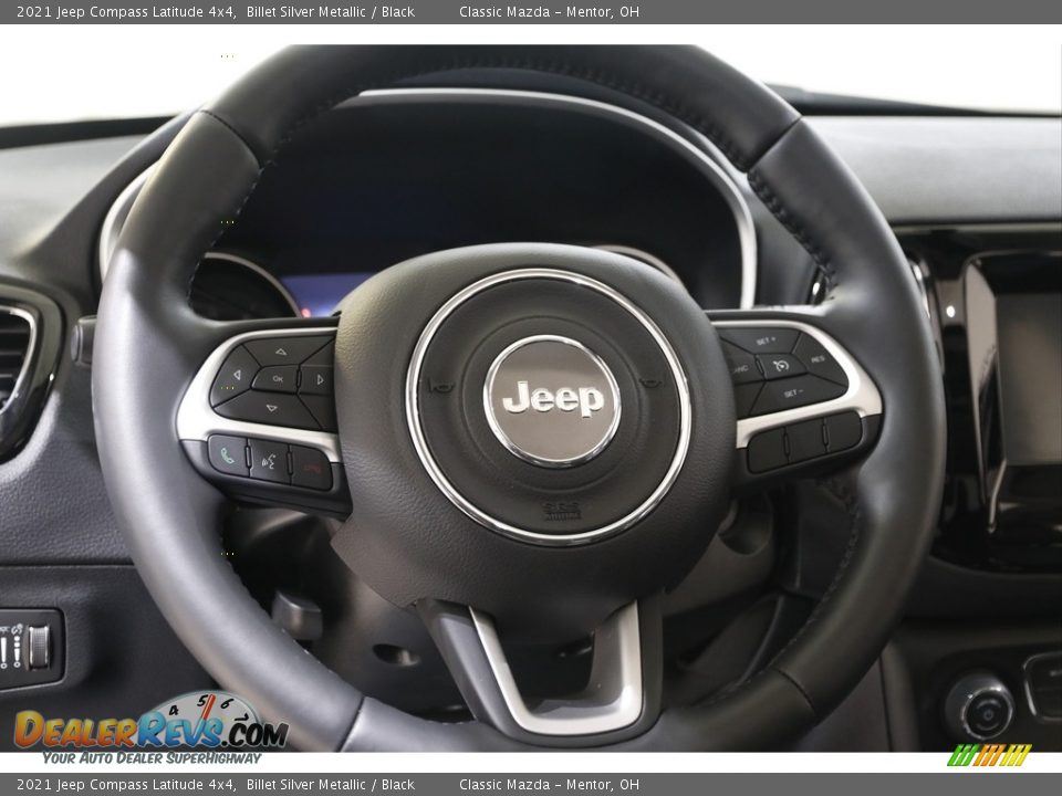2021 Jeep Compass Latitude 4x4 Billet Silver Metallic / Black Photo #7