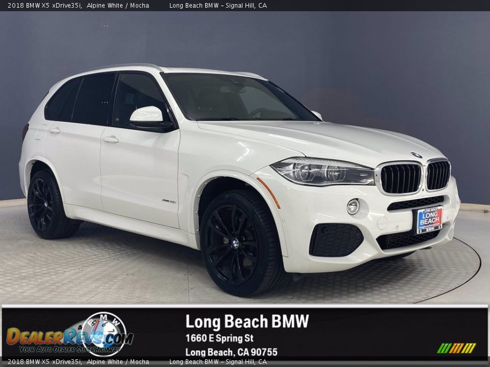 2018 BMW X5 xDrive35i Alpine White / Mocha Photo #1